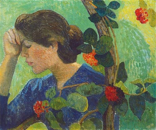 aristide-maillol-girl-between-flowers-and-leaves