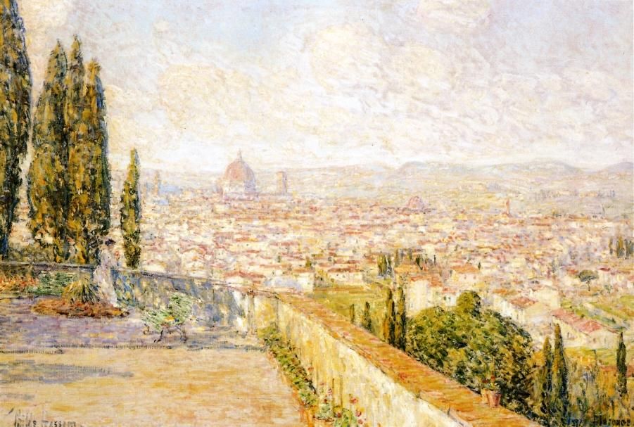 frederick-childe-hassam-view-of-florence-from-san-miniato